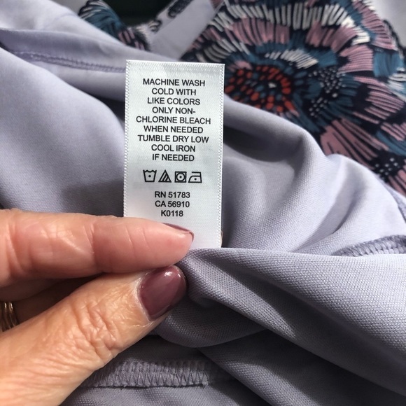 Maurices Romantic Purple Floral Dress Sz XS EUC - Picture 8 of 8